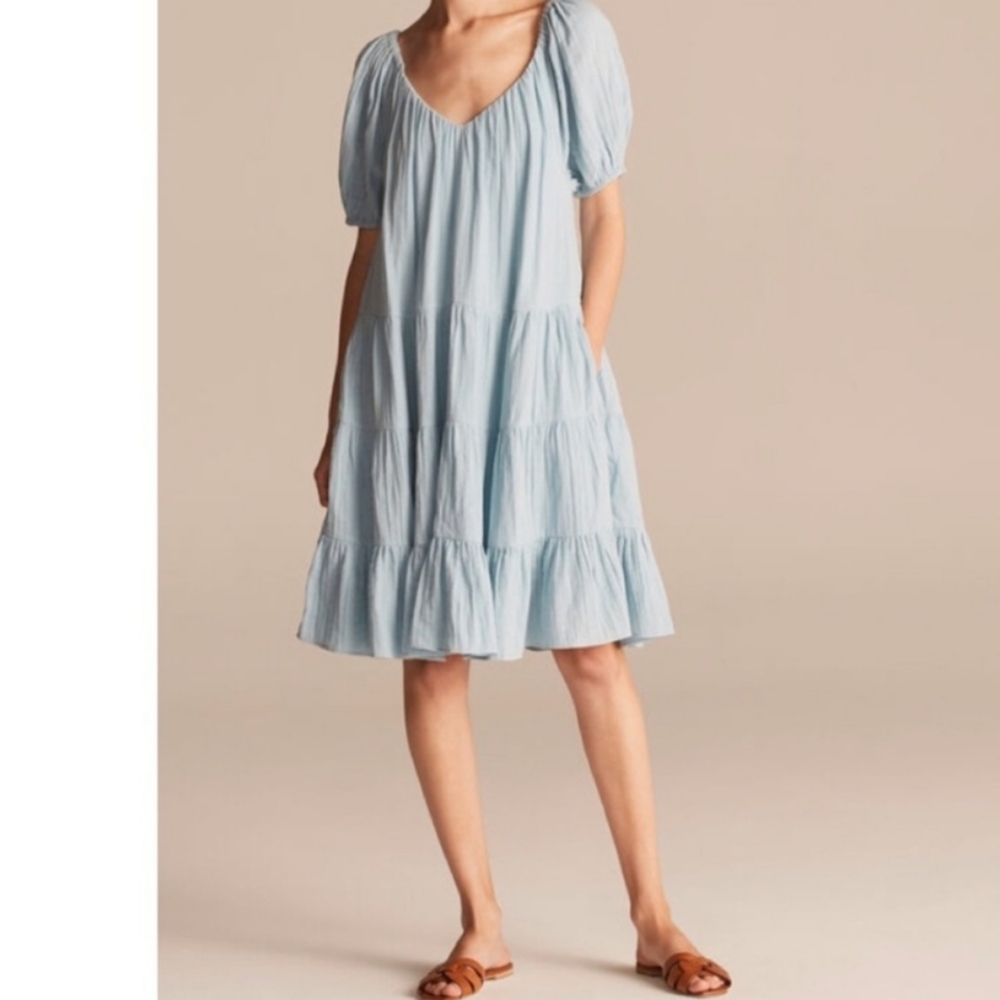 Rebecca Taylor LA Vie  Double Gauze Tiered Dress szXS  BinM